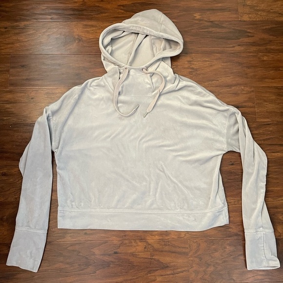 Offline by Aerie Cropped Velour Hoodie Size M - Picture 1 of 6